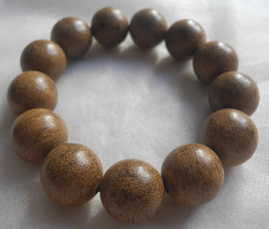Vietnamese Agarwood Bracelet Prayer beads 37g 18mm Sandalwood Genuine 沉香 香木
