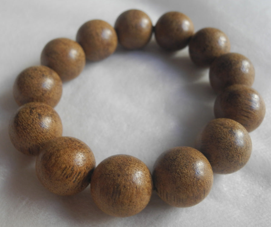 Vietnamese Agarwood Bracelet Prayer beads 37g 18mm Sandalwood Genuine 沉香 香木