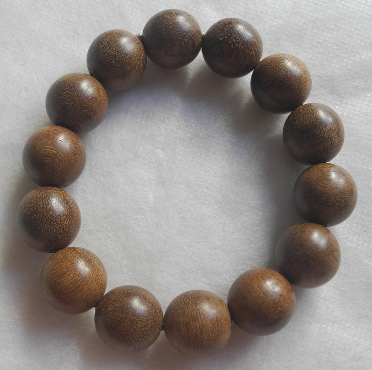 Vietnamese Agarwood Bracelet Prayer beads 22g 16mm Sandalwood Genuine 沉香 香木