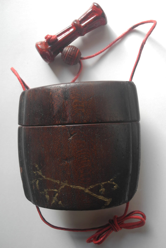 Japanese antique accessory Inro Pill,Cigar box Set Probably after Meiji era Ojime根付け