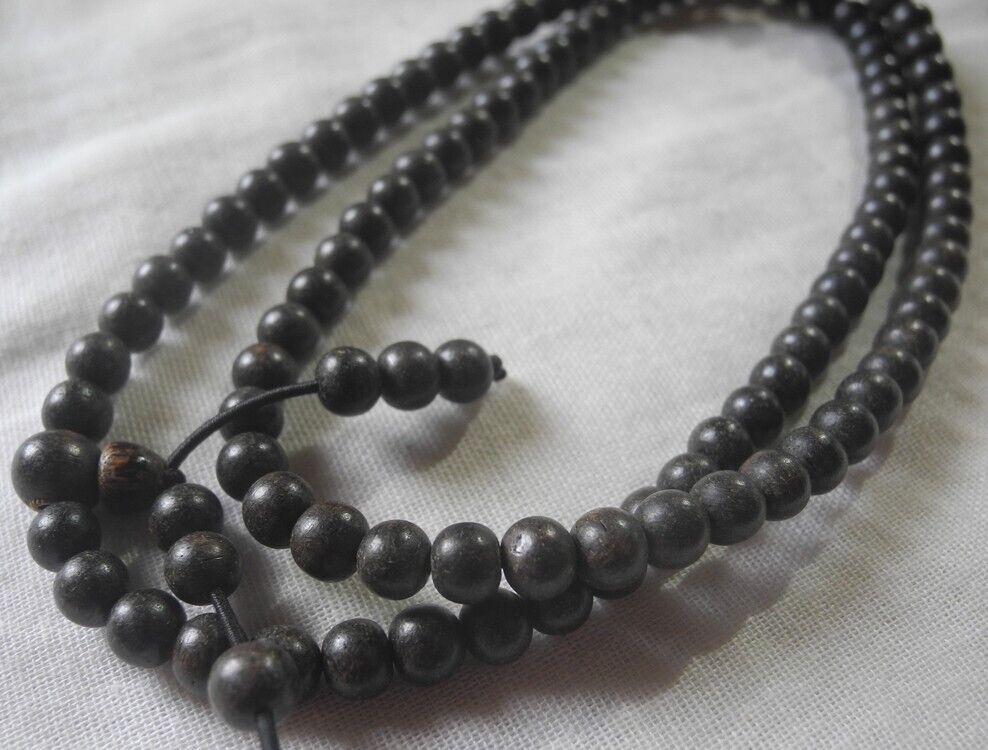 Vietnamese Agarwood Necklace prayer beads 15g 6mm Aquilaria Agarholz 香木 沉香