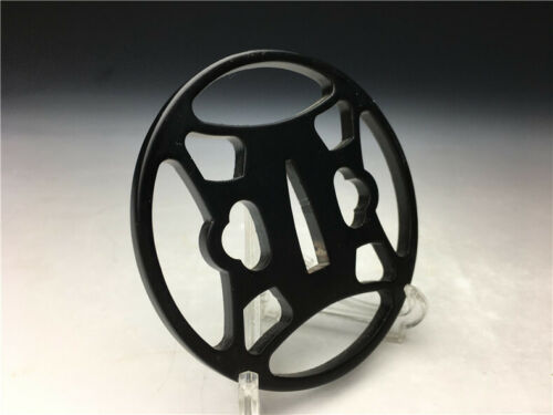 Japanese iron sword guard TSUBA(Habaki) with beautiful pattern SAMURAI
