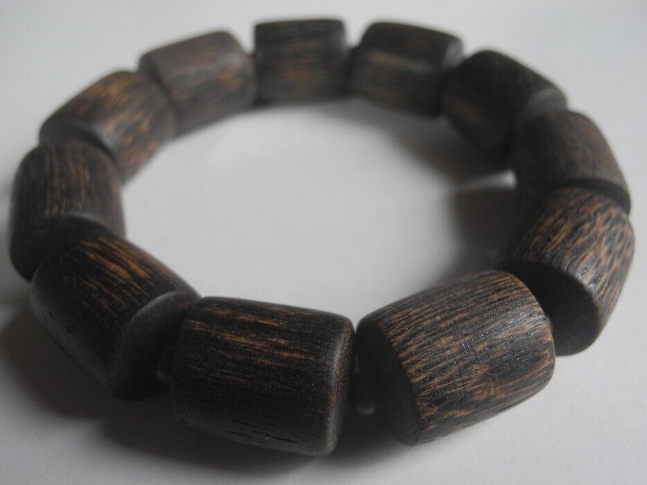 Vietnamese Agarwood Bracelet Prayer beads log style 30g Aquilaria Genuine 沈香 香木