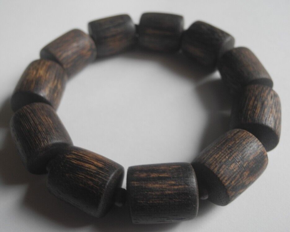 Vietnamese Agarwood Bracelet Prayer beads log style 30g Aquilaria Genuine 沈香 香木