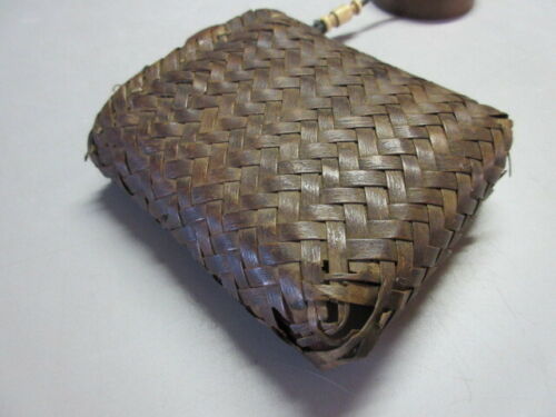 Japanese antique Cigar box and Netsuke Beautiful Boxwood Extinguisher Ojime