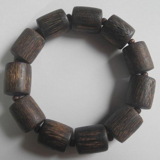 Vietnamese Agarwood Bracelet Prayer beads log style 30g Aquilaria Genuine 沈香 香木
